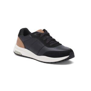 ROCKPORT Black Men's Wide Leather Dmx Baker Sport Casual Sneakers